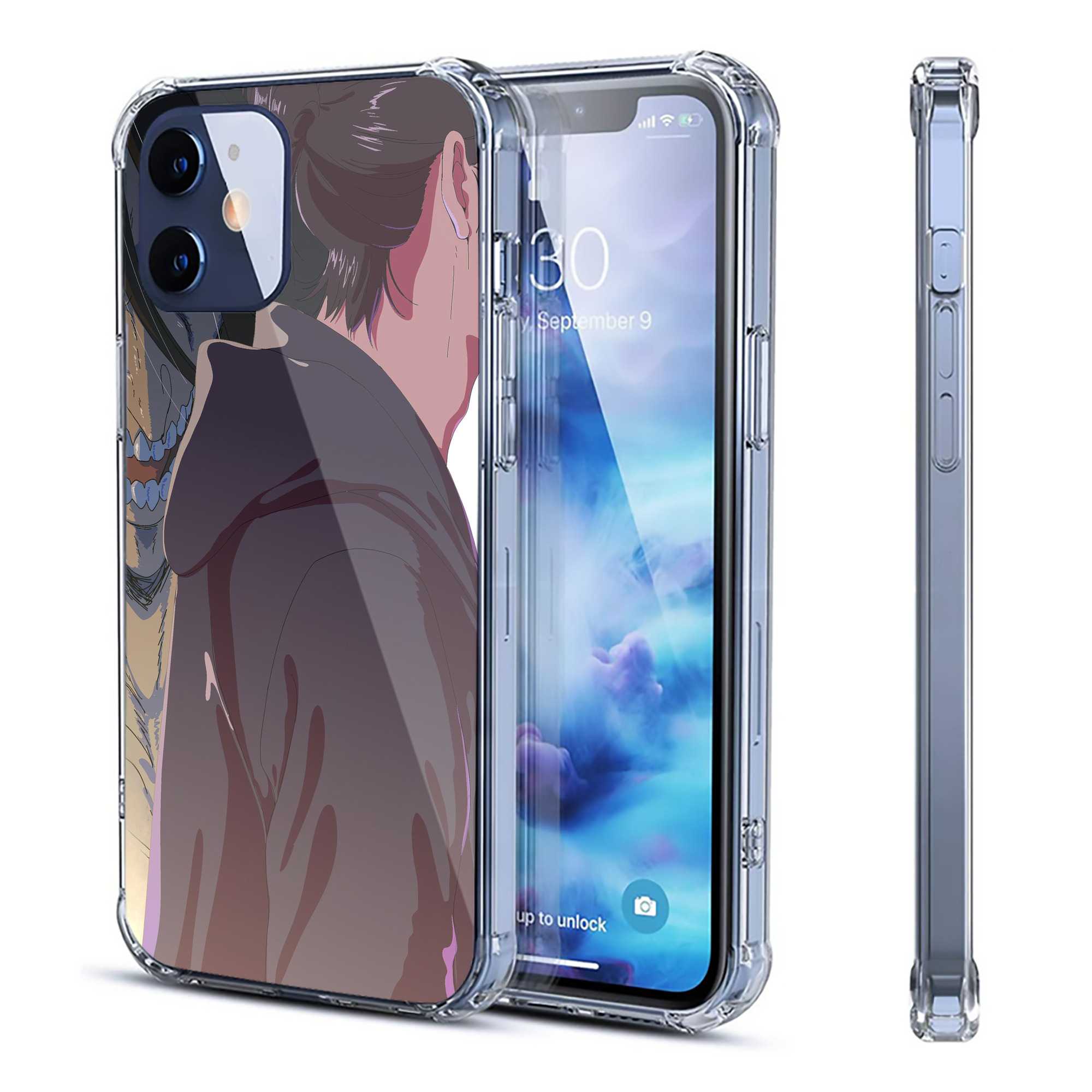 （画像用） 進撃の巨人 Attack on Titan 【iPhone 12シリーズ対応】透明スマホケース（クリアソフトケース）